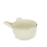 Bamboo Small Mixing Bowl and Colander Set - Off White