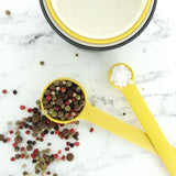 Bamboo Measuring Spoon Set - Lemon