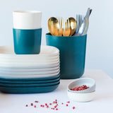 Bamboo Side Plate - 4 Piece Set - Blue Abyss